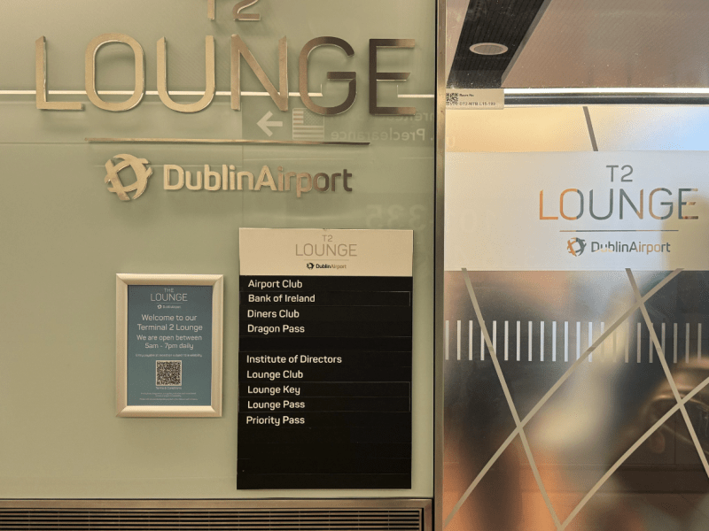 Dublin Airport – T2&nbsp;Lounge
